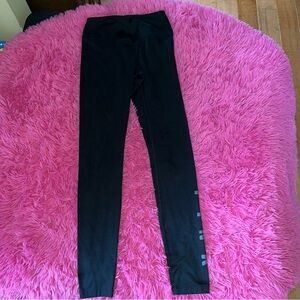 Pink Victoria's Secret Black Cozy  Leggings Pants XS